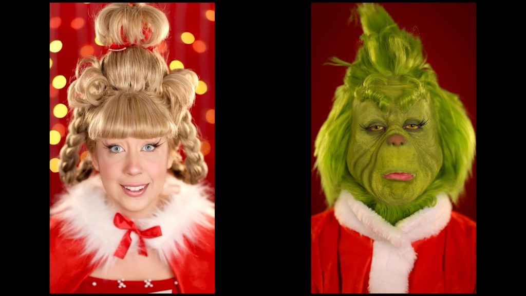 Camila Pudim Como Grinch e Cindy-Lou